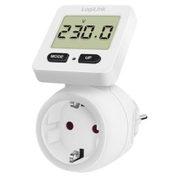 LogiLink Energiekosten-Messgerät, Display 180° drehbar, wei (EM0004)