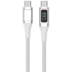 4smarts USB-C auf USB-C Kabel DigitCord 100W 1,5m, weiß (458163)