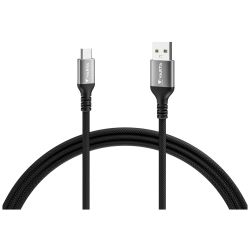 Speed Charge+Sync Kabel USB-A zu USB-C 2m schwarz (57935 101 111)