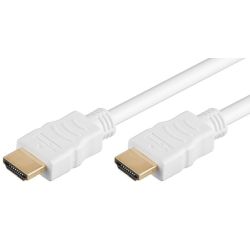 Goobay 2m HDMI Kabel 2.0 mit Ethernet, weiß [4K (2160p), bis  (61020)