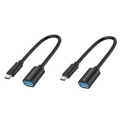 CONCEPTRONIC Adapter USB-C -> USB-A 3.0  OTG     2er-Pack gr (ABBY11B)