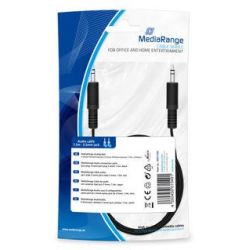 MediaRange Audiokabel 2x 3.3mm Klinkenstecker 1.5m schwarz (MRCS189)