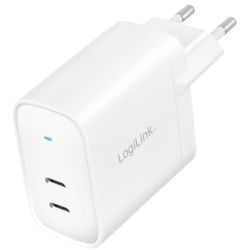 Charger LogiLink 2xUSB-C 40 W White (PA0282)