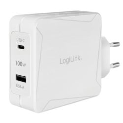 GaN 100W Dual Port Wall Charger weiß (PA0281)