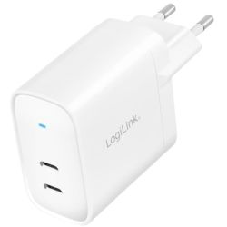 Dual-Port USB-C GaN Netzladegerät 65W weiß (PA0283)