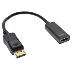 INLINE DisplayPort Adapter Displayport Stecker auf HDMI Buchs (17198E)