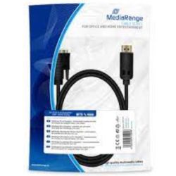 MediaRange DVI auf DisplayPort Anschlusskabel DVI-D BU 2m,sw (MRCS131)