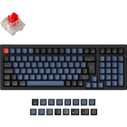 K4 Pro Wireless Tastatur schwarz/blau (K4P-H1-DE)