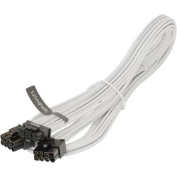 12VHPWR PCIe Adapter Kabel 75cm weiß (SS2X8P-12VHPWR-600 /white)