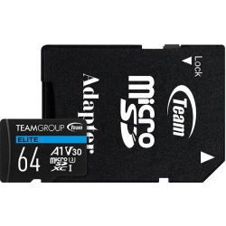 ELITE R90/W45 microSDXC 64GB Speicherkarte (TEAUSDX64GIV30A103)