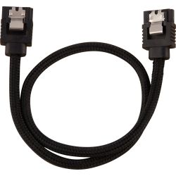 Premium Sleeved SATA 6Gb/s Kabel 0.3m schwarz (CC-8900248)