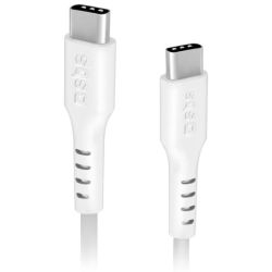 Kabel USB-C Stecker zu USB-C Stecker 1.5m weiß (TECABLETCC20W)