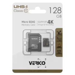 Verico 128GB microSD C10 UHS-1 Speicherkarte ( inkl. (1MCOV-MAX9C3-NN)