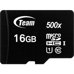 500 Black R80/W15 microSDHC 16GB Speicherkarte (TUSDH16GCL10U03)
