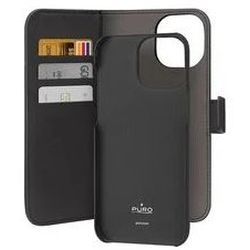 Puro Eco-Leder Wallet für Apple iPhone 15 Pro (PUIPC15P61BOOKC3BLK)