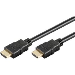 High-Speed-HDMI Kabel mit Ethernet (schwarz, 7,5 Meter) (61162)