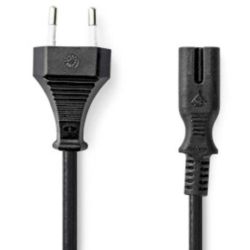 Nedis Stromkabel Hart-PVC Euro zu IEC-320-C7 5m schwarz (PCGB11040BK50)