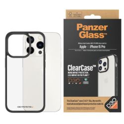 Clear Case D3O Black Edition für Apple iPhone 15 Pro (1177)