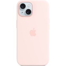 Silikon Case mit MagSafe hellrosa für iPhone 15 (MT0U3ZM/A)