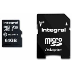 Security R100/W60 microSDXC 64GB Speicherkarte (INMSDX64G10-SEC)