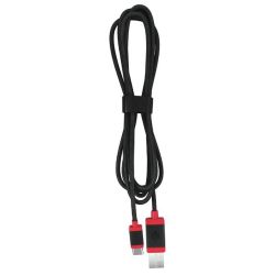 Tastaturkabel USB-C zu USB-A 1.5m schwarz/rot (JA-0600-2)