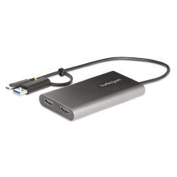 StarTech.com USB-C to Dual-HDMI Adapter, USB-C or A t (109B-USBC-HDMI)