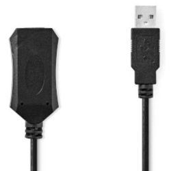 Aktive USB-Kabel | USB 2.0 | USB-A Stecker | USB-A Bu (CCGL60EXTBK100)