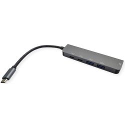VALUE USB Typ C Dockingstation, HDMI 4K60, 3x USB3.2 Gen1 (12.99.1137)