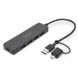 Slim Line Hub 4x USB-A 3.0 schwarz (DA-70235)