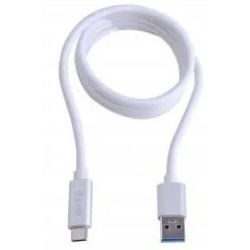 LMP USB-A (m) zu USB-C (m) Kabel, Aluminium Gehäuse, 1 m, sil (16652)