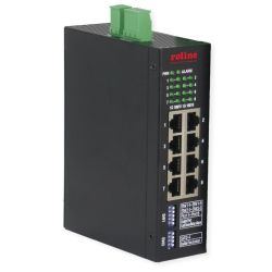 ROLINE Industrial Gigabit Ethernet Switch, 8 Ports, Web M (21.13.1134)