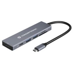 CONCEPTRONIC Dock USB-C->HDMI,2xUSB3.0,SD,100W PD   0.12m gr (DONN23G)