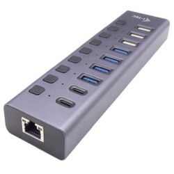 I-TEC USB 3.0/USB-C Charging HUB 9port + GLAN mit ex (CACHARGEHUB9LAN)