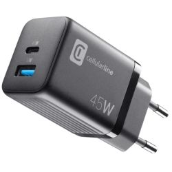 Multipower GaN 45W USB Netzladegerät schwarz (ACHUSBGAN2PD45WK)