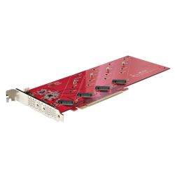 STARTECH.COM Quad M.2 PCIe Adapterkarte PCI Expr (QUAD-M2-PCIE-CARD-B)