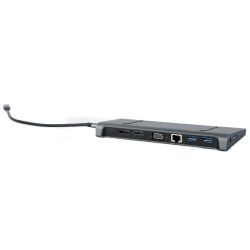 gembird USB Typ-C 9-in-1 Kombi Adapter HUB+HDMI+DP+LA (A-CM-COMBO9-02)