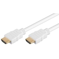 Goobay 15m HDMI Kabel 2.0 mit Ethernet, weiß [4K (2160p), bis (61025)