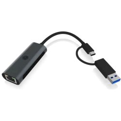 Icy Box IB-LAN301-C3 LAN-Adapter USB-C 3.0 schwarz (IB-LAN301-C3)