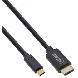 InLine USB Display Kabel, USB Typ-C Stecker zu HDMI Stecker (D (64115)
