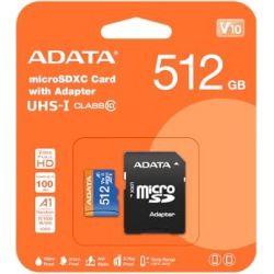 Premier R100/W25 microSDXC 512GB Speicherkarte (AUSDX512GUICL10A1-RA1)