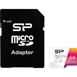 Elite R100 microSDXC 64GB Speicherkarte UHS-I U1 (SP064GBSTXBV1V20SP)