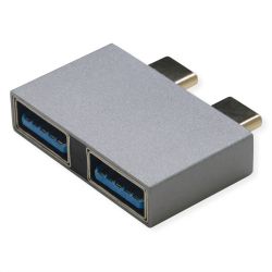 ROLINE USB 3.2 Gen 2 Adapter, 2x USB Typ C - 2x Typ A, ST (12.03.2947)