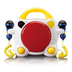 Lenco KCD-011KIDS Tragbarer Kinder Karaoke CD-Player mit BT (A005474)