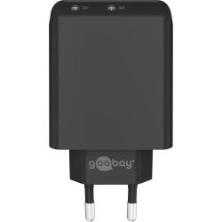 USB-C PD Dual-Schnellladegerät 36W schwarz (61757)