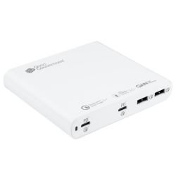 USB-Schnellladestation, 120 Watt, 4-Port (weiß, GaN-Techn (PCA-D001W)