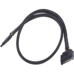 SATA Strom Verlängerung 60cm schwarz (87474)