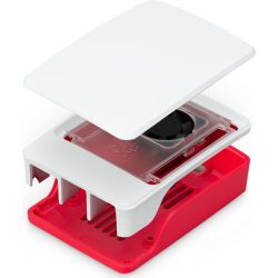 Offizielles Gehäuse für Raspberry Pi 5 rot/weiß (SC1159)
