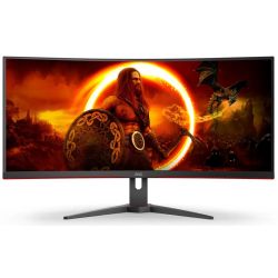 CU34G2XE/BK Monitor curved schwarz/rot (CU34G2XE/BK)