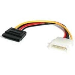 15cm 4 Pin Molex auf SATA Kabel - LP4 / Serial-ATA (SATAPOWADAP)