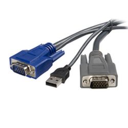 2-in-1 USB VGA KVM-Kabel, 1.8m (SVUSBVGA6)